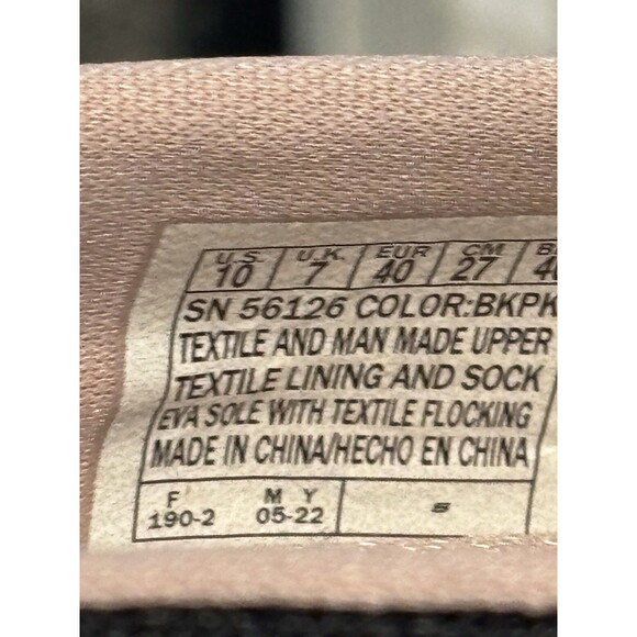 Skechers Arch Comfort Shoes Womens  10 Black Pink Slip On  Sneakers - Picture 5 of 6